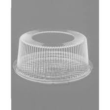 Black Disposable Transparent Cake Box 7.5" Height 2.7"