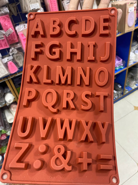Silicone Capital Alphabet Silicon Mold 1 inches size