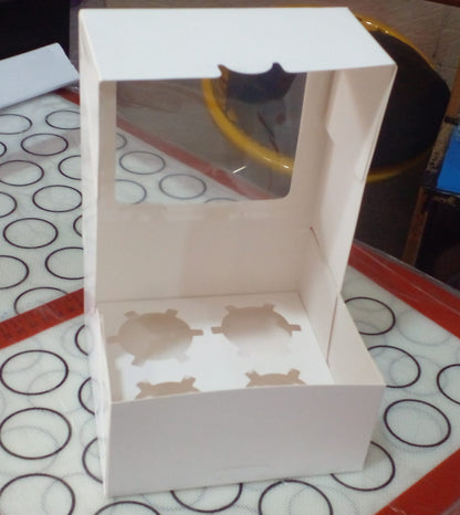 New Imported 4 Cupcake Box