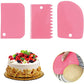 Icing Comb Spatula Colored 3pcs Set