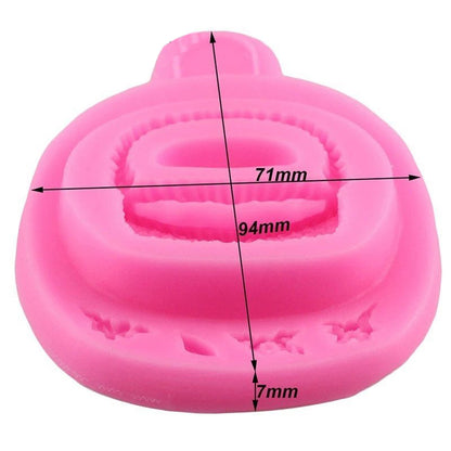 Silicon Flower Basket Fondant Mold Size 3.40" x 2.75"