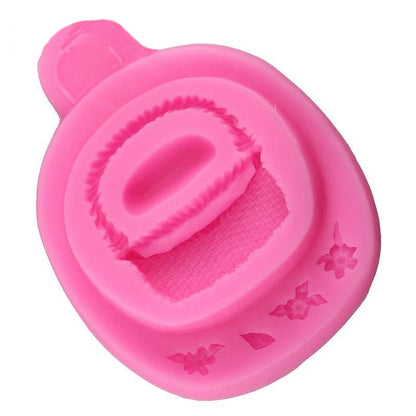 Silicon Flower Basket Fondant Mold Size 3.40" x 2.75"