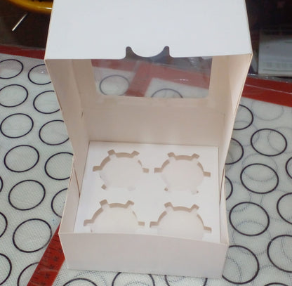 New Imported 4 Cupcake Box