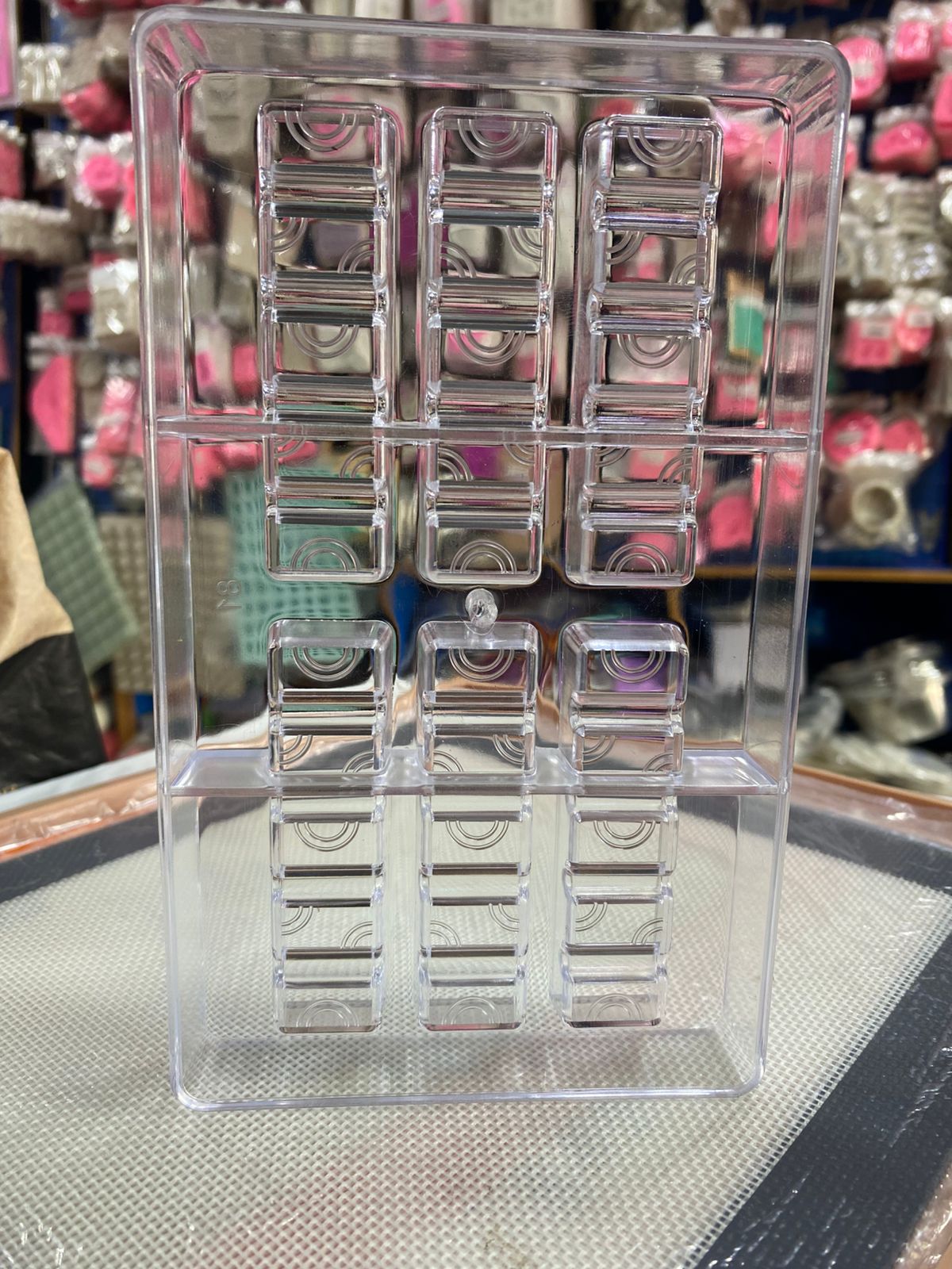 6 Cavity Rectangle Joy Bar Acrylic Chocolate Mold