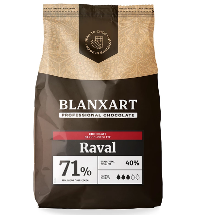Raval Blanxarat Bitter Chocolate 71% 5kg Made in Spain
