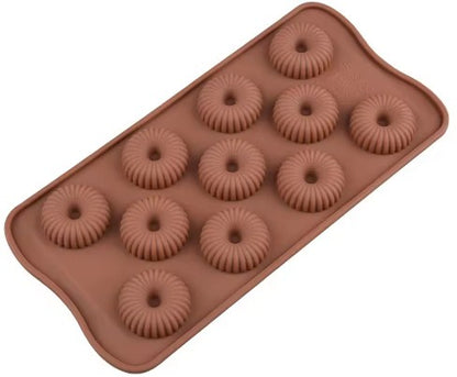 11 Cavity Swirl Mini Donut Chocolate Mold