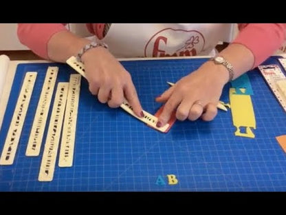 Fancy Alphabet Tappets Upper Case 1.5cm