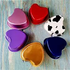 Aluminium Bakeware foil cup Heart  Shape