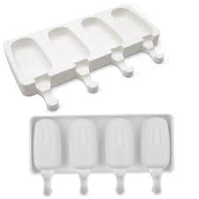 SILICON CAKESICLES POPSICLES MOLD 4 CAVITY WITH 50  STICK