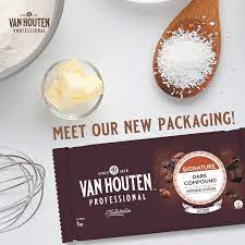 VanHouten Dark Compound Semi Sweet Chocolate 1kg