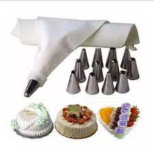 23 Icing Nozzle Set with Coupler With Piping Bag