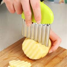 Wood Handle Wave Potato Slicer