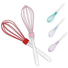 Plastic Handle Silicon Whisk Size 11"