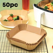Square Air Frayer Paper 50Pc Pack 160mm × 45mm