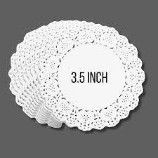 Cake Doilies Round 3.5 inch 100pcs