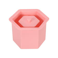 Hexagon Diamond Candle Mold SiliCon Size 3.5 × 3 "