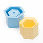 Hexagon Diamond Candle Mold SiliCon Size 3.5 × 3 "