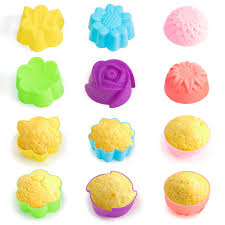 Multi Flower Silicon Cupcake 12pcs Set