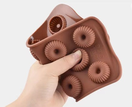 11 Cavity Swirl Mini Donut Chocolate Mold