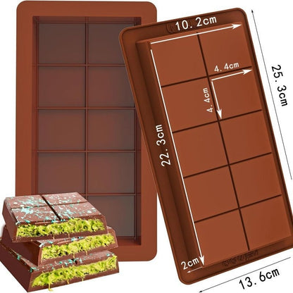 Silicone Standard Kunafa Chocolate Bar Mold size 8.9" x 4"