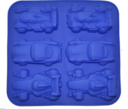 Silicon Formula 1 Racing Cars Chocolate Mold