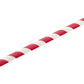 Red and White Stripe Paper Straw 50pcs set