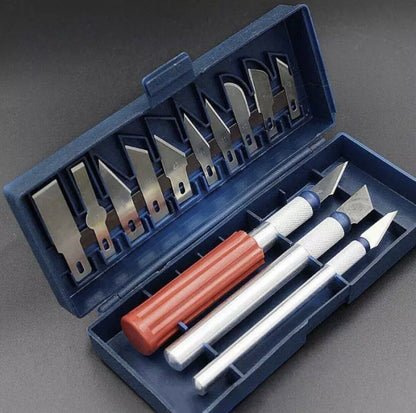 Yellow Card Xacto Knife 13pcs Set