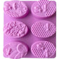 Silicone Honey Bee Oval Soap Mold 6 Cavity