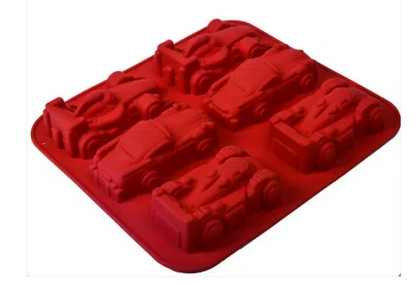 Silicon Formula 1 Racing Cars Chocolate Mold