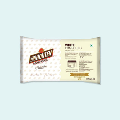 Vanhouten White Chocolate Block 1kg