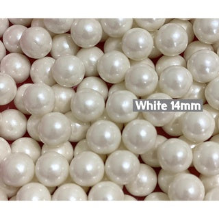 14mm Snow White Balls Pearls Sprinkles