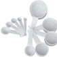 White Regular Measuring Cups & Spoons Set