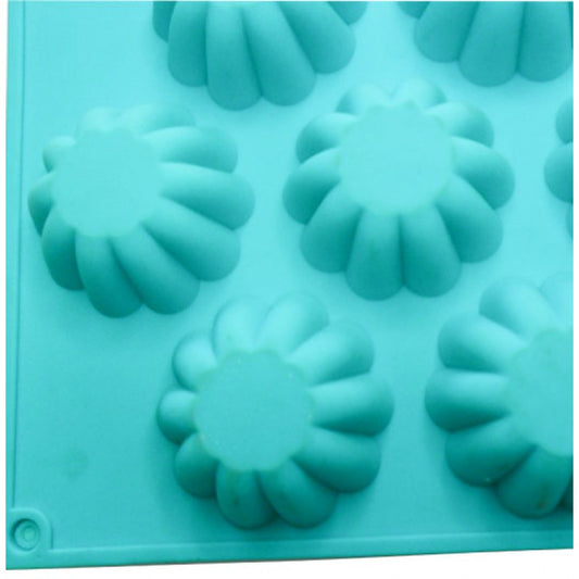 12 CAVITY SILICON SUNFLOWER CUP CAKE MOLD TRAY