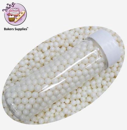 6mm Pearl White Balls Pearls Sprinkles