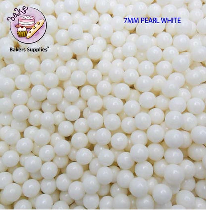 6mm Pearl White Balls Pearls Sprinkles