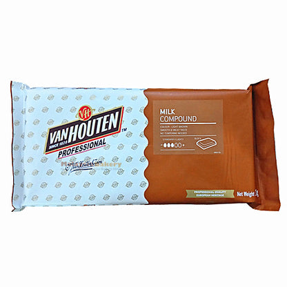 Vanhouten Milk Chocolate Block 1kg