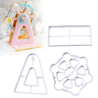 3 pcs Windmill Cookie Cutter