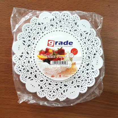 Grade Doilies Paper Round White 250pcs
