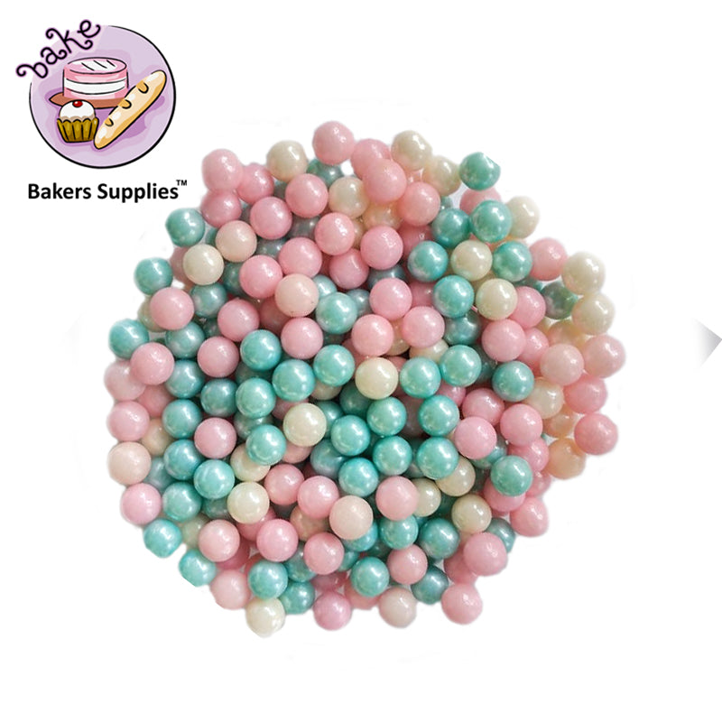 7mm Blue White Pink Balls Pearls Sprinkles
