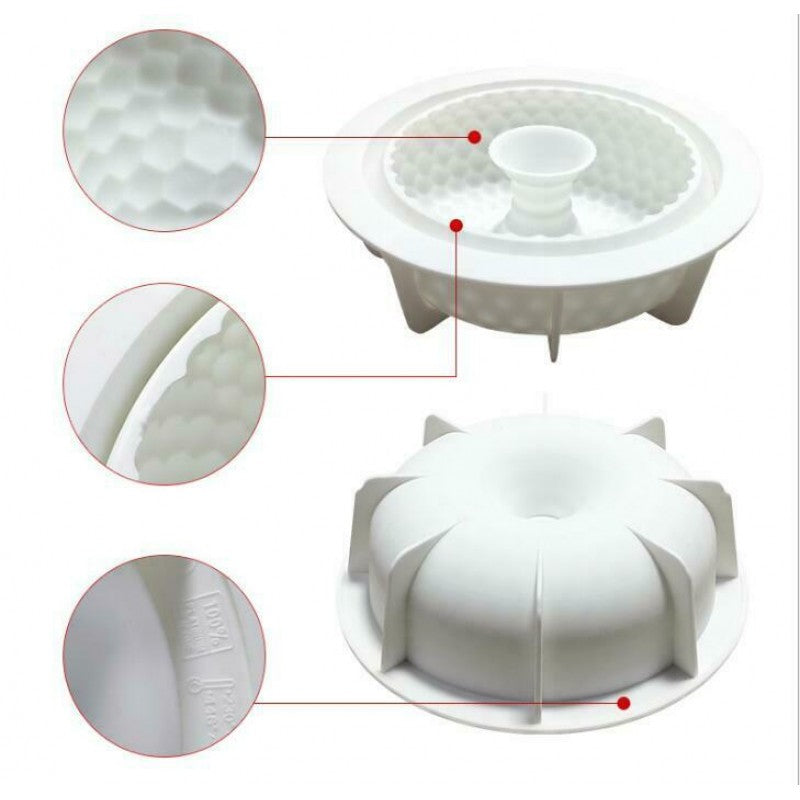 SILICON 3D DOTED MOUSSE DESSERT MOLD