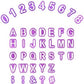 Card Alphabet and Number Cutter Set Plastic 1" 40pcs