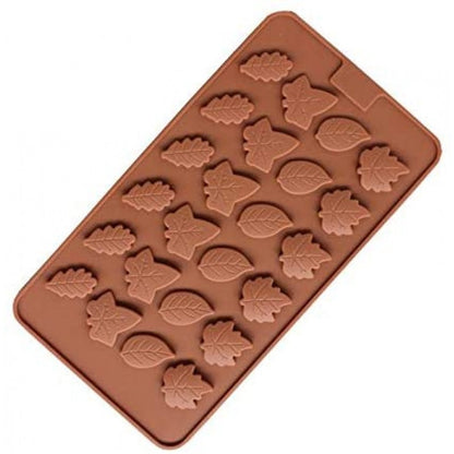 LEAF MEDALLIONS CHOCOLATE SILICON MOLD