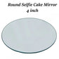 Acrylic Round Shape Selfie Mirror for Cake