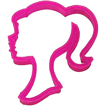 Barbie Face Cookie Cutter size 2.5 x 2.5