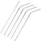 Stainless Steel Reusable Straws With Cleaning Brush