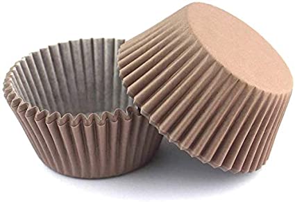 Grade Solid Brown Cupcake Liner 100pcs. Bakers Supplies