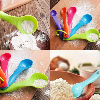 Multi Color Measuring Spoons 5pcs set