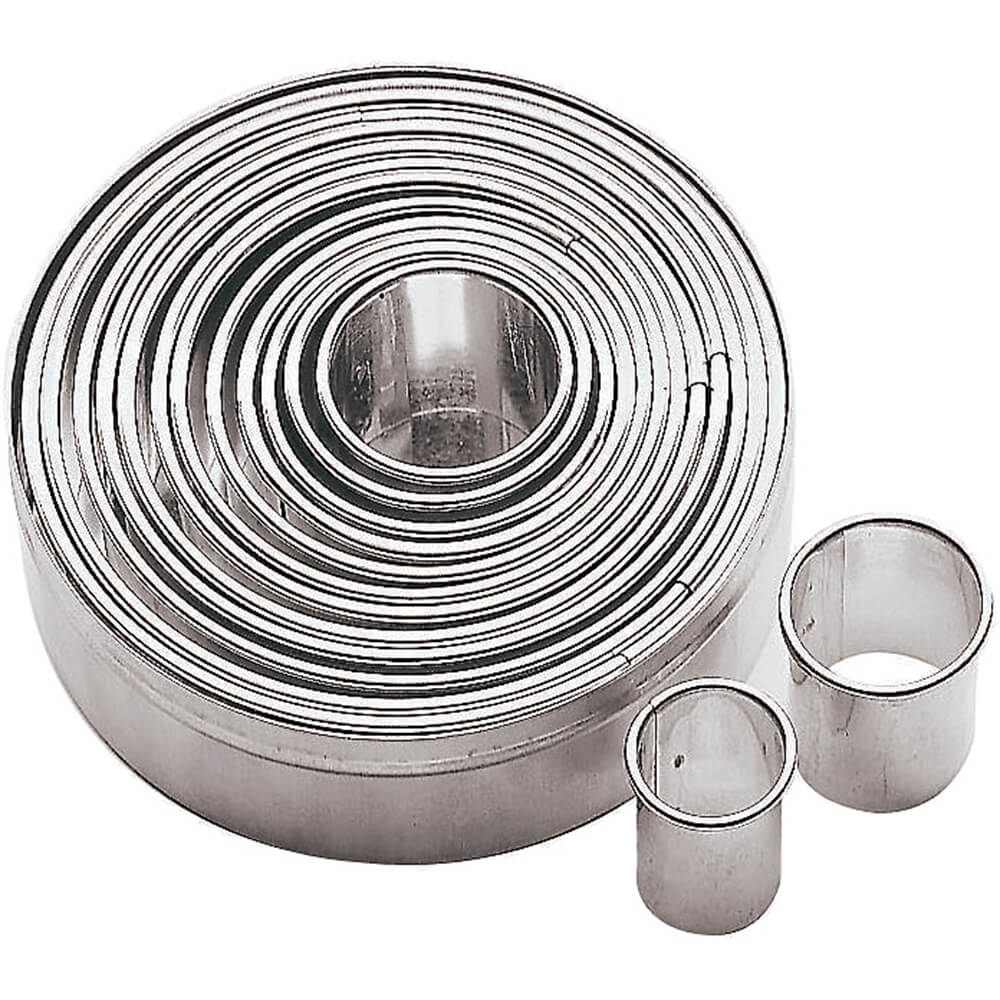 14pc Round Cutter Set Metal – Bakers Supplies