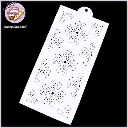 Floral Shape Cake Stencils
