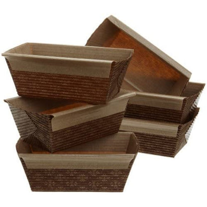 American Honey Cake Paper Loaf pan size 6" x 2.5" x 1.75" pack pf 6 piece